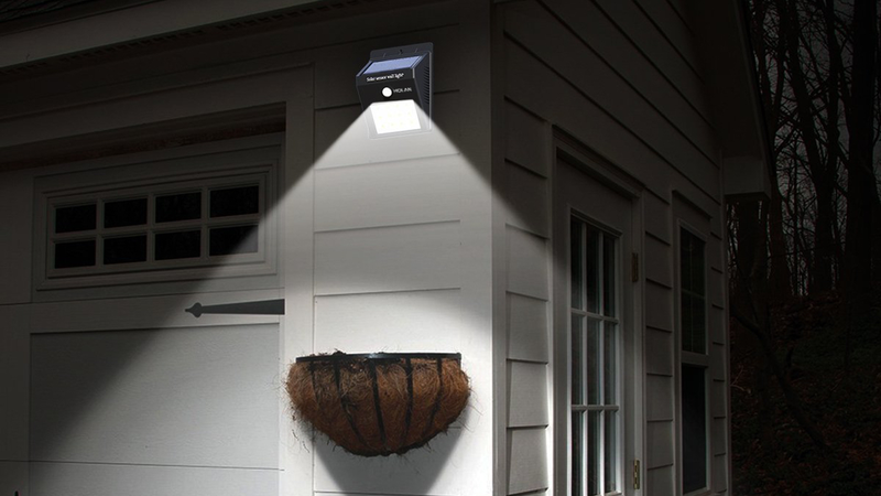 4-Pack 12 LED Solar Motion Lights, $18 with code XNLCDGP3